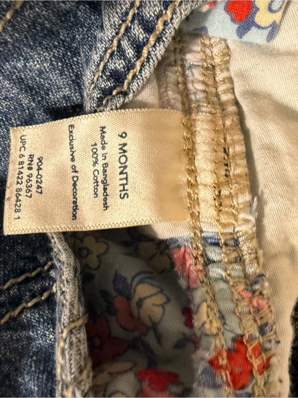 OshKosh Bgosh denim bib